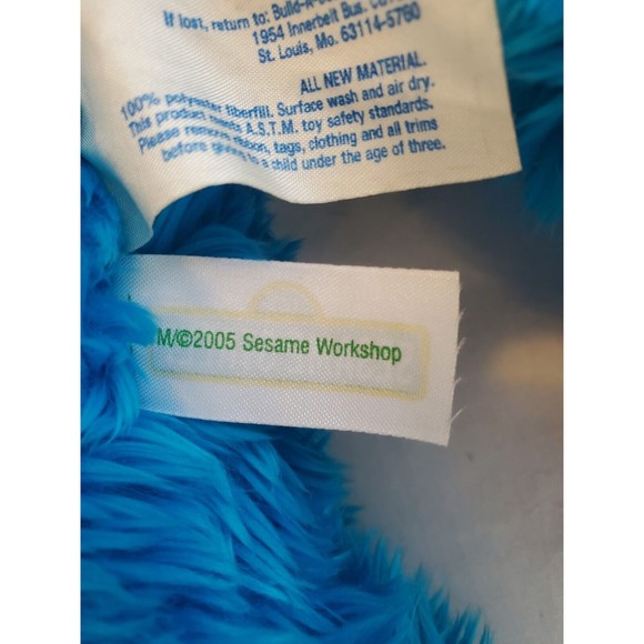 Build A Bear 2005 Retired Cookie Monster Sesame Street - Picture 9 of 12